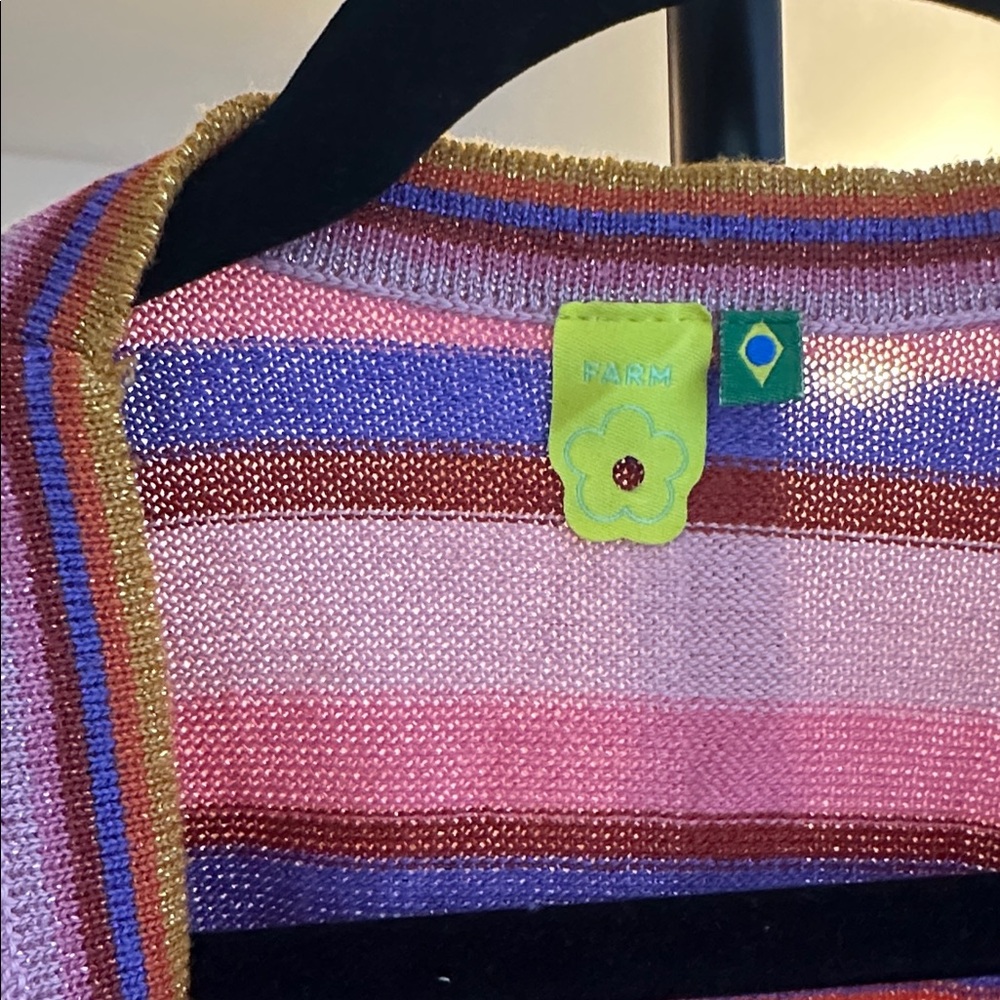 FARM Rio Multicolor Striped Cardigan - Picture 2 of 3